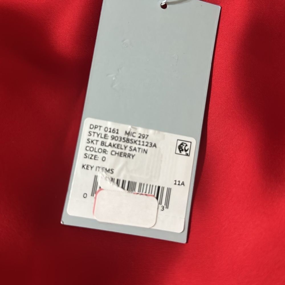 NWT Antonio Melani Blakely Coordinating A-line Satin Skirt - Picture 8 of 8
